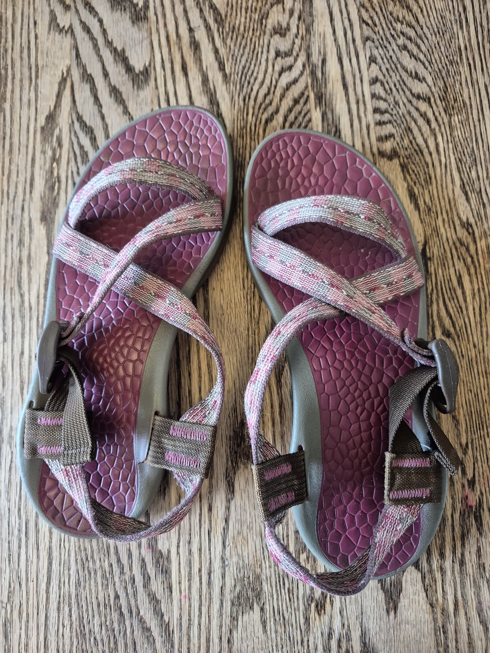 Chaco Women’s Strappy Outdoor Sandals in Plum